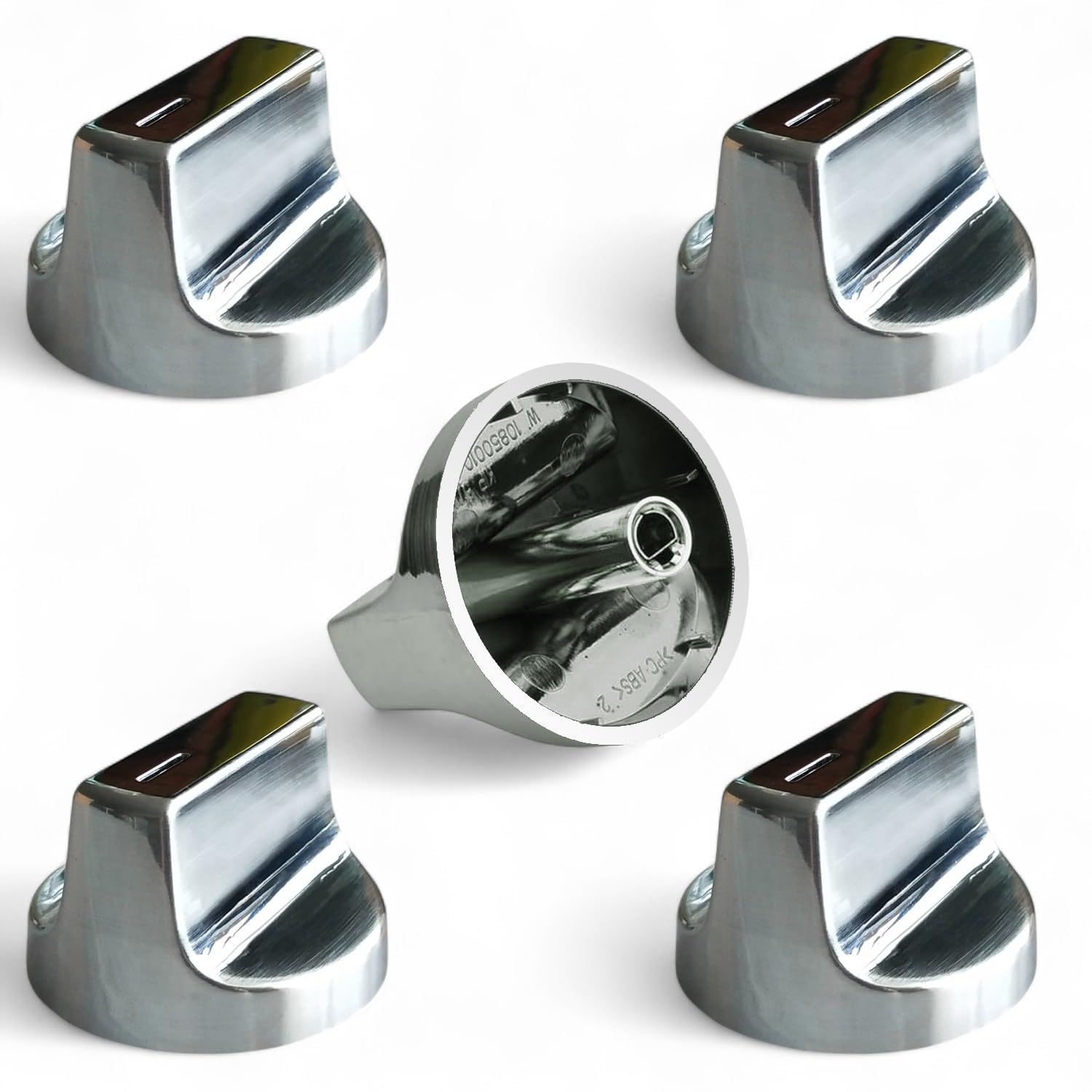 Photo 1 of Upgraded (5Pcs) W11366438 Gas Stove Knobs Replacements for Whirlpool WCG55US0HS00/WCG55US6HS00/ WCG77US0HS00 Gas Ranges Oven Burner Cooktop Control Knobs, Replace Part W11084623/W11505414 /KIP 5T08