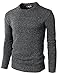 H2H Mens Casual Slim Fit Basic Designed Knit Pullover Sweater of Various Colors