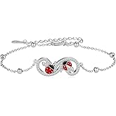 HolaJune Bracelet for Women 925 Sterling Silver Bracelet Jewelry Gifts for Mother Daughter Sister Grandma