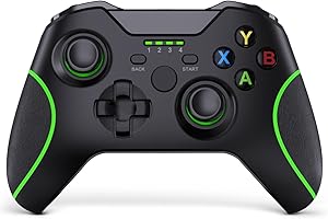 BUERTT Xbox One Controller,Wireless Xbox One Controller with 2.4GHz Wireless Adapter,Xbox One Controller Wireless for Xbox One, Xbox Series X/S, Xbox One X/S,No Audio Jack,Black