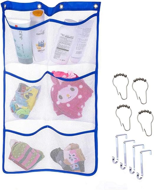 Amazon Com Comboss 6 Pocket Quick Dry Hanging Mesh Shower Caddy