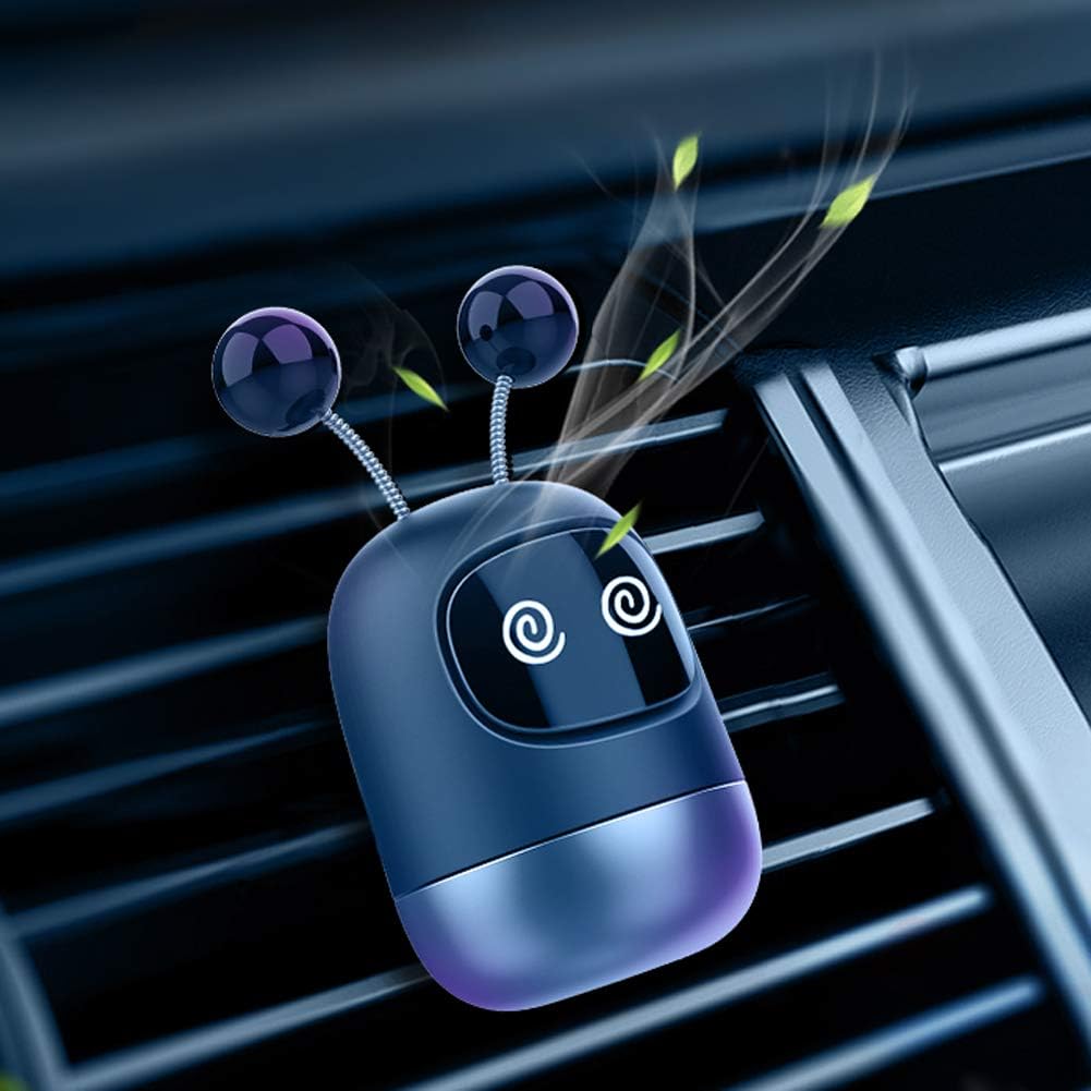 Amazon Hiyori 車 芳香剤 エアースペンサー フレグランス フレッシュナー 車 アロマ 香り オシャレロボット型 香るスティック3本入り クルクル 車用芳香剤 車 バイク