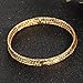 Girl Era 18K Twisted Set of 4 Gold Bracelets Charm Bracelets Gold Bangles