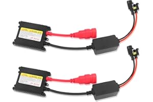 IHOTDER 2PCS HID Ballast Kit,Super Slim Car Xenon Ballast 35W DC12V,Universal Car Xenon Headlight Ballast Replacement for H1 H3 H4 H7 H8 H9 9005 9006 9007 880 5202 Car Accessories