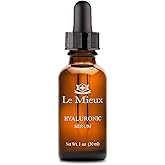 Le Mieux Hyaluronic Serum - Concentrated Hyaluronic Acid Facial Hydration Complex, Anti Aging Moisture with No Parabens or Sulfates (1 oz / 30 ml)