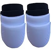 QKAIFRYSUG Shoulder Pads for Men Clothing Sponge Foam Shoulder Pad Jacket Blazer T-Shirt Dress Sewing 2 Pairs White and 2 Pairs Black