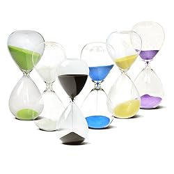 Hourglass, HoveBeaty Hand-Blown Sand Timer Set for