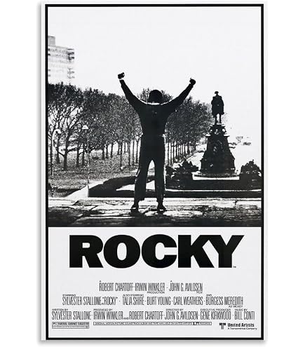 Rocky IV Fight Poster Canvas Art - Rocky Balboa Vs Ivan Drago 12x18 Inch Decor