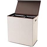 SUPERJARE Double Laundry Hamper/Sorter with