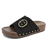UBFEN Womens Platform Sandals Slides Genuine