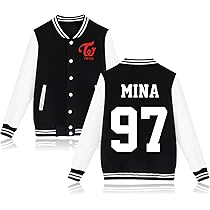 ジャケット・アウター TWICE Kpop Twice Baseball Varsity Jacket Tzuyu Mina Momo Sana Chae
