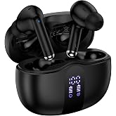 Samsung Wireless Earbuds Bluetooth 5.3 Headphone for Samsung Galaxy S26 S25 | S24 Ultra S23 S22 S20 A17 A16 A15 60H Playback Stereo in Ear Earphone with LED Display Sports Headset with Mic for Androi
