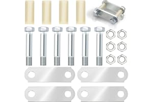 Trailer Shackle Kit 3-1/8" Trailer Shackle Straps 312 Tandem Trailer Axle Kit with Trailer Shackle Bolts for Double Eye Sprin