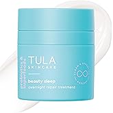 TULA Skin Care Beauty Sleep Overnight Repair Treatment - Anti-Aging, Night Cream, Contains Natural Peptides, AHAs, & Vitamin C to Reduce the Appearance of Lines and Dull Tone
