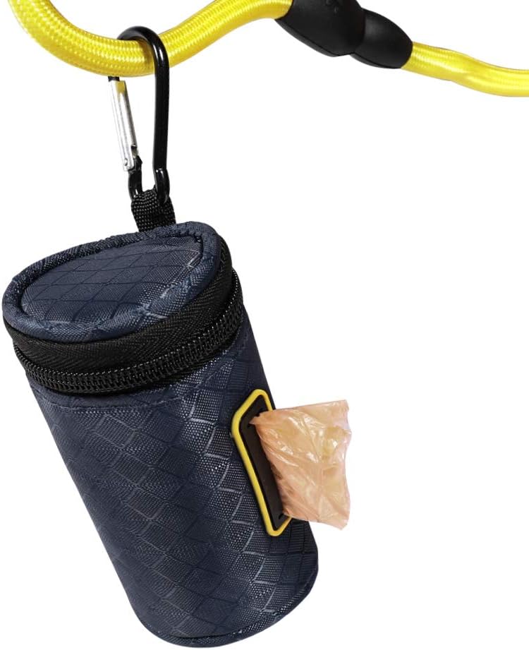 hipgo Dog Poop Bag Holder Leash Attachment，Dog Waste Bag Dispenser with Aluminum