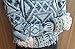 YAN & LEI Women's Snowflakes and Cats Knitted Winter Gloves with Roll Up Cuffs Design Color Grey
