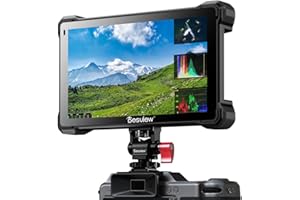 Desview R7III 7 Inch Camera Field Monitor,High Bright 2800nits 1920 * 1080 Touch Screen Director AC Monitor with Rubber Corner Design Supports 3D LUTs HDR 4K HDMI Input/Output