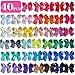 Big Hair Bows Girls Toddler 6 inches 40 PCS Hair Clips for Girls Alligator Baby Ponytail Holder