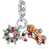 Doyafer 925 Sterling Silver Snowflake Candy Pendant Charm Women'S Bracelet Pendant Necklace Pendant New Year Holiday Jewelry Gift Family And Friends