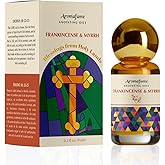 Frankincense & Myrrh Anointing Oil 9ml (0.3 fl oz.) | Blessings from The Holy Lands | Blessed from Jerusalem with Biblical Spices | Christian Gifts | Holy Oil for Prayer and Protection