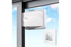 KEKELE BABY Sliding Door Lock for Child Safety - Sliding Closet Door Lock -sliding door baby and Pets proof- No Drill Tools Needed - 4 pack Perfect for Sliding Windows, Patios Doors, Closet Doors,Cabinet Doors