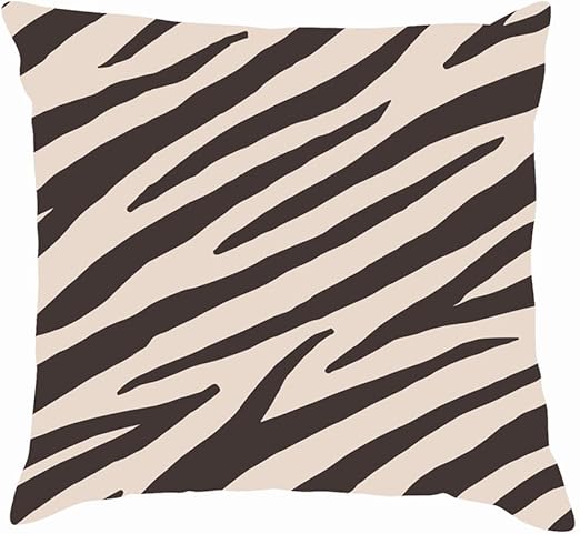 Amazon Com Mblue Throw Pillow Covers Seamless Pattern Brown Zebra
