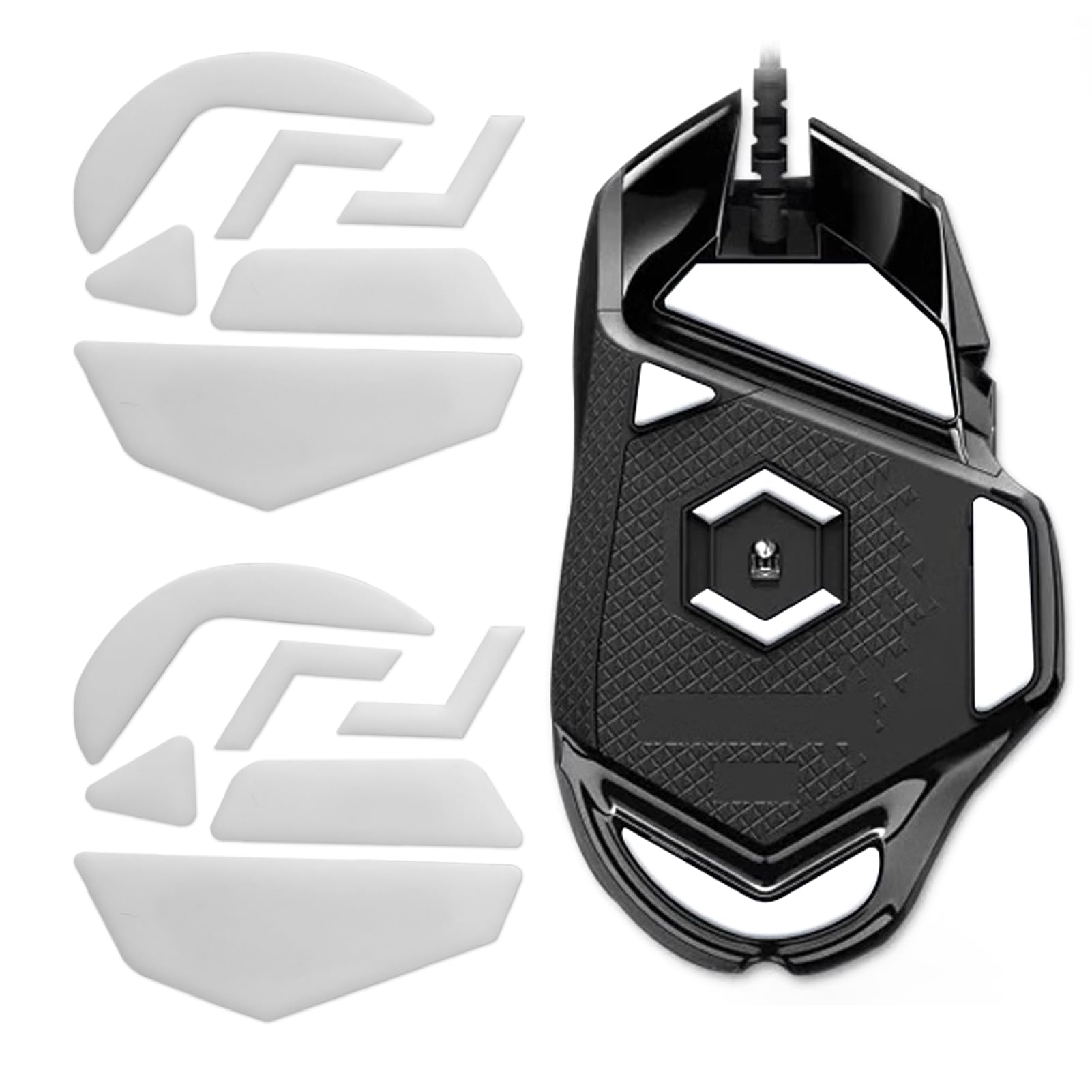 Photo 1 of Yenblow 2 Pack G502 Wired Gaming Mouse Feet Sliding Stickers, Wear-Resistant Smooth Mice Glass Skates Pad Compatible with Logitech Mouse Feet Replacement (Glide Mice Skates, White PTFE)