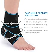 AVIDDA WASPO Ankle Support Brace 2 Pack Adjustable Strap One Size Men Women view 2