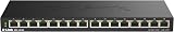 D-Link DGS-1016S 16-Port Gigabit Unmanaged Switch Fanless Black