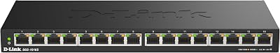 D-Link DGS-1016S 16-Port Gigabit Unmanaged Switch Fanless Black
