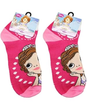 2 Pair Hot Pink Sofia the First Socks (Size 6-8)