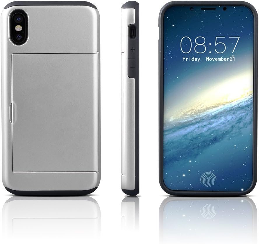 iPhone Case Cover Protector Zapro® Over The Display Trays Silicone Protective TPU + PC Phone Case Extremely High Fall Protection Card Holder Protective Case For Iphone Phone Case Cover