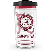 Tervis Made in USA Double Walled University of Alabama Crimson Tide Insulated Tumbler Cup Keeps Drinks Cold & Hot, 16oz, Tradition