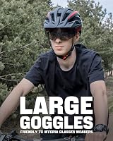 Victgoal Bike Helmet with Magnetic Goggles Visor LED Light XXL 59-63 cm view 5