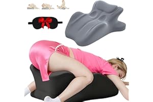 GENERIC Vireon Sweet Spot Pillow, 27° Angle Perfect Position Couples Pillow, Memory Foam Cushion for Intimacy Support & Back, Ideal for All Postures, Keep The Passion Going All Night (Grey)