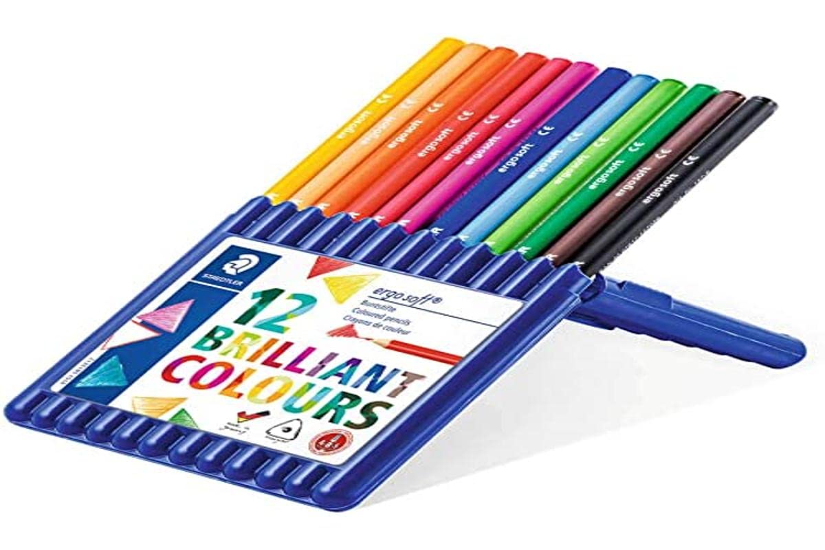 Staedtler 132952 - ERGOSOFT Coloured Pencils, Wallet of 12