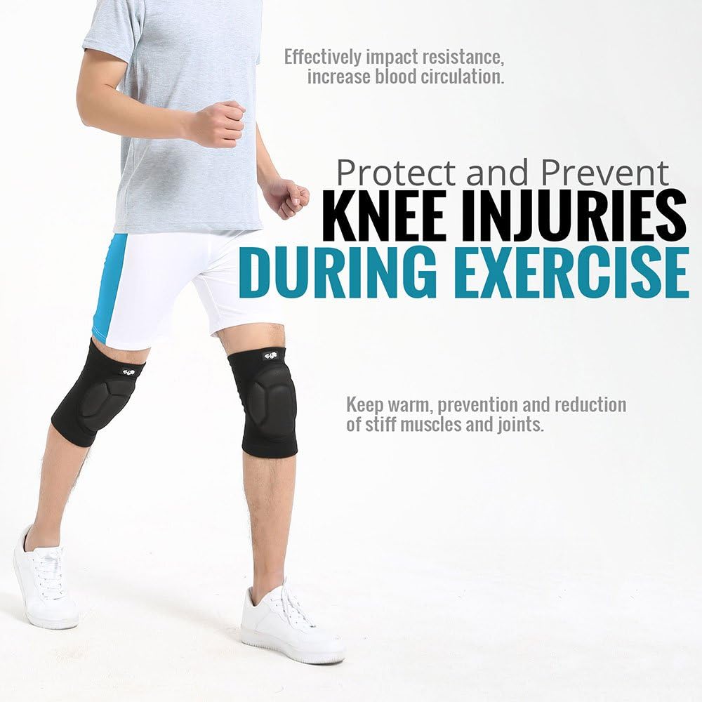 Bodyprox Protective Knee Pads, Thick Sponge Anti-Slip, Collision Avoidance Knee Sleeve : Sports & Outdoors