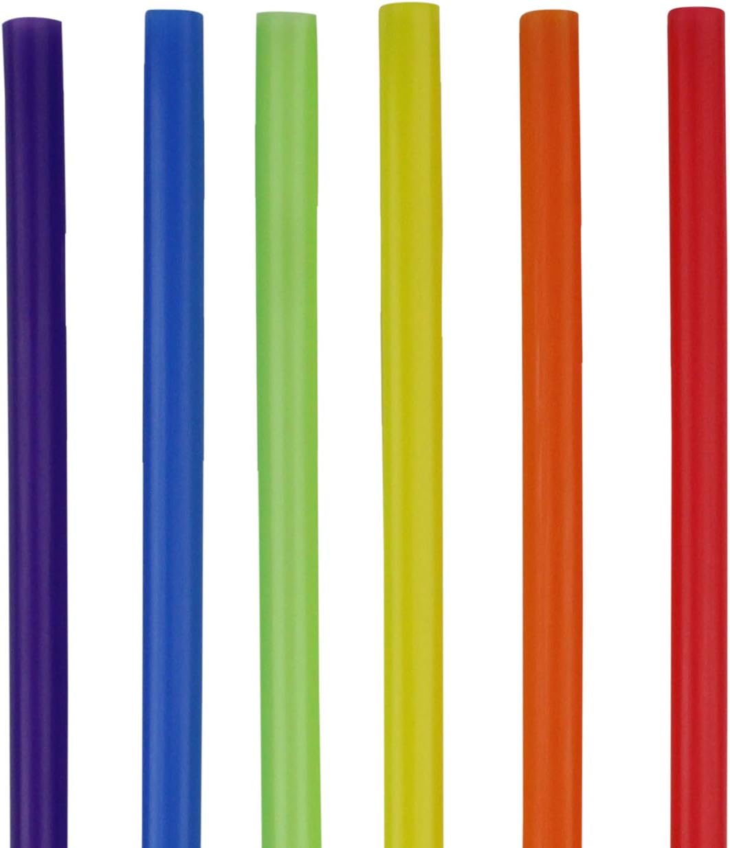 Jumbo Smoothie Straws, Assorted Colors [100 Pack]: Home & Kitchen