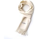 linişte 100% Wool Scarf - Men and Women Winter Warm Soft Luxurious Solid Colors Gift Box