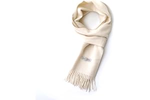 linişte 100% Wool Scarf - Men and Women Winter Warm Soft Luxurious Solid Colors Gift Box