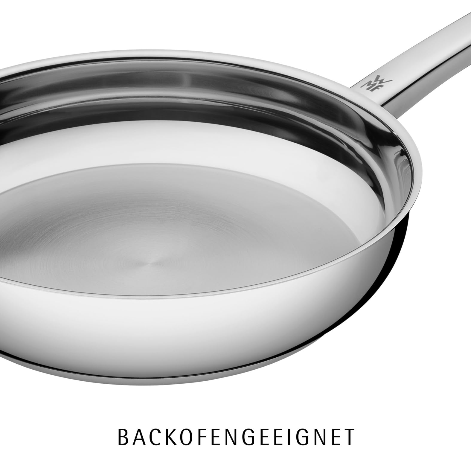 WMF Profi Bratpfanne 24 cm Induktion, Edelstahl Pfanne unbeschichtet, Cromargan Edelstahl, backofenfest 4