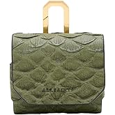 AllSaints Women's Handbags Airpod Snake Case Military Green