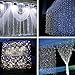 LED Curtain Fairy Lights ,String Lights 304 leds Icicle Window Night Light ,8 modes, Christmas Wedding Party Outdoor Decor Lighting (White Color) 9.8x9.8ft(118in*118in)
