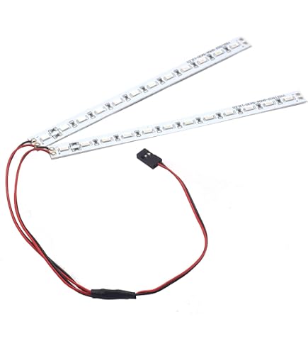 Kit LED Sous-Châssis 24 LEDs – 16,5 Cm – 6V – Pour RC 1/8 1/10 – Éclairage Continue – Facile à Installer En Parallèle