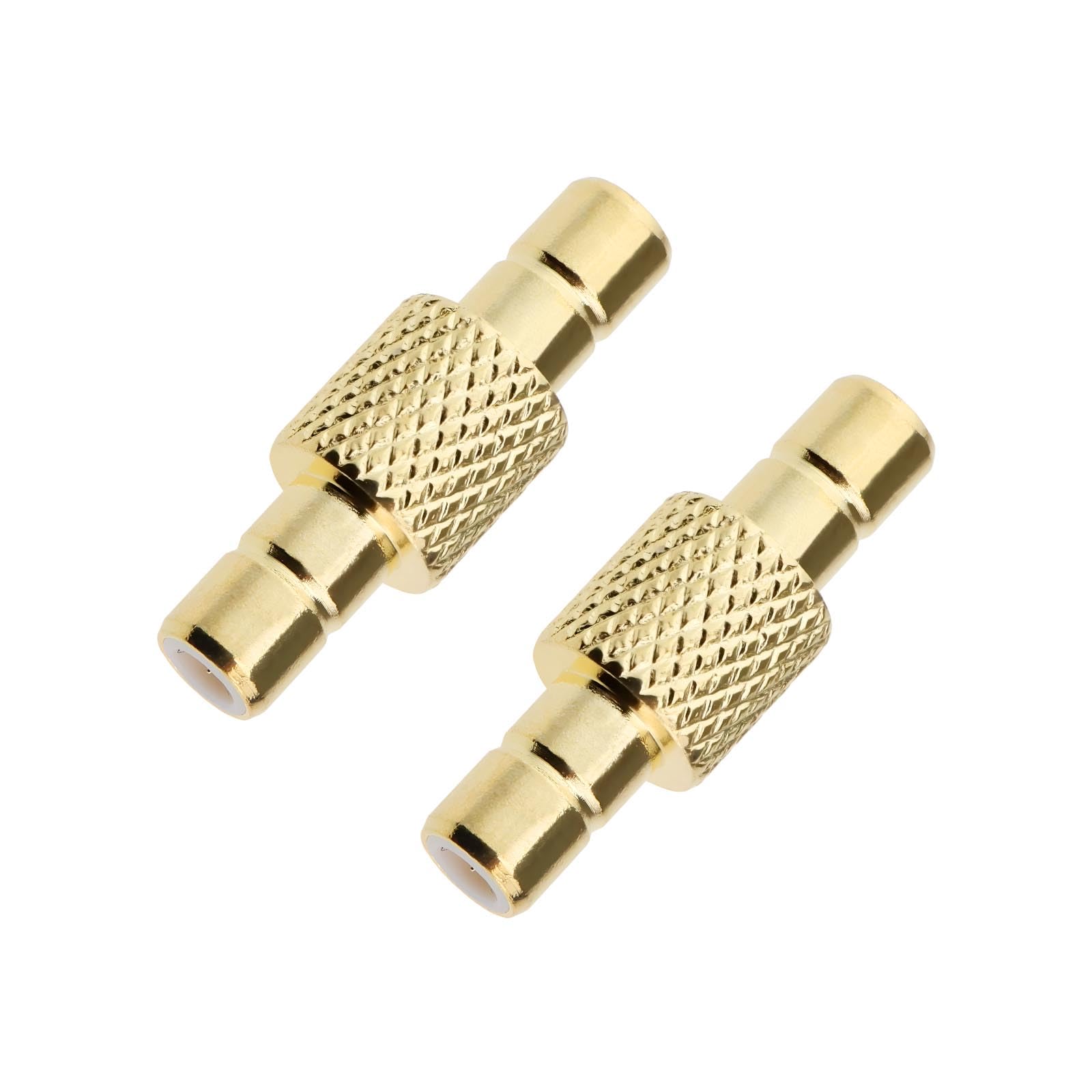 ECSiNG 2Pcs SMB Male to SMB Male Straight RF 50 Ohm Connector Adapter for TV Antennas, Wireless LAN Devices, Coaxial Cable, Wi-Fi Radios
