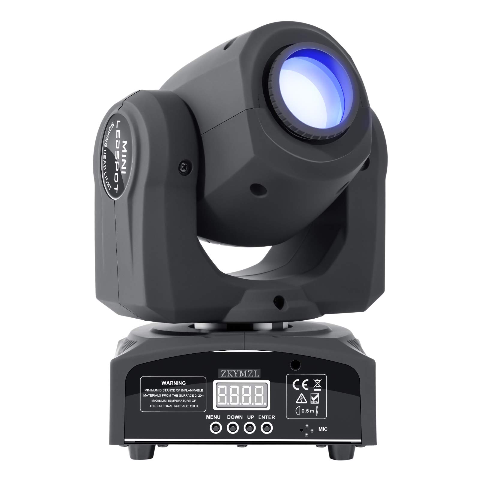 LED Moving Head Light Spot 8 Color Gobos Light 25W DMX with Show KTV Disco DJ Party for Stage Lighting