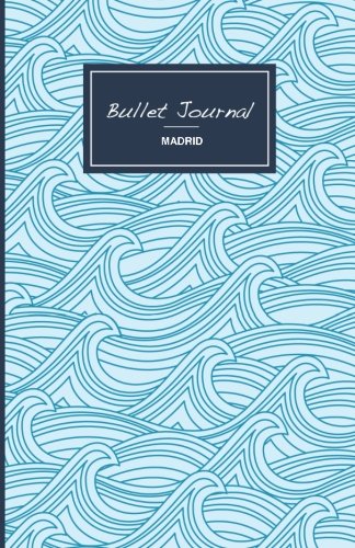 Bullet Journal. Waves: Soft cover,  5.5 x 8.5 inch, 130 pages (Madrid) (Volume 6)