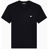Emporio Armani Mens Stretch Cotton Jersey Short Sleeve V-Neck Shirt