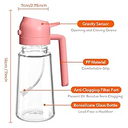YARRAMATE 16oz/470ml Oil Sprayer for Cooking with