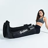 golifen Cordless Leg Compression Massager, Portable Compression Boots with 5 Air Chambers, Full Leg Massager for Circulation & Muscle Pain Relief, Gift for Athletes Men Women (Pair)